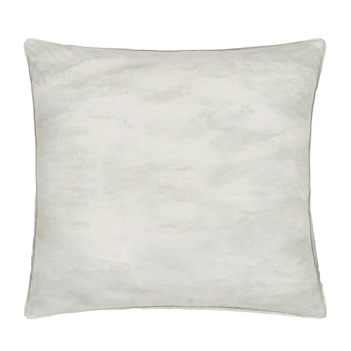 YULAN MAGNOLIA - Taie d'oreiller en satin de coton gris 65x65