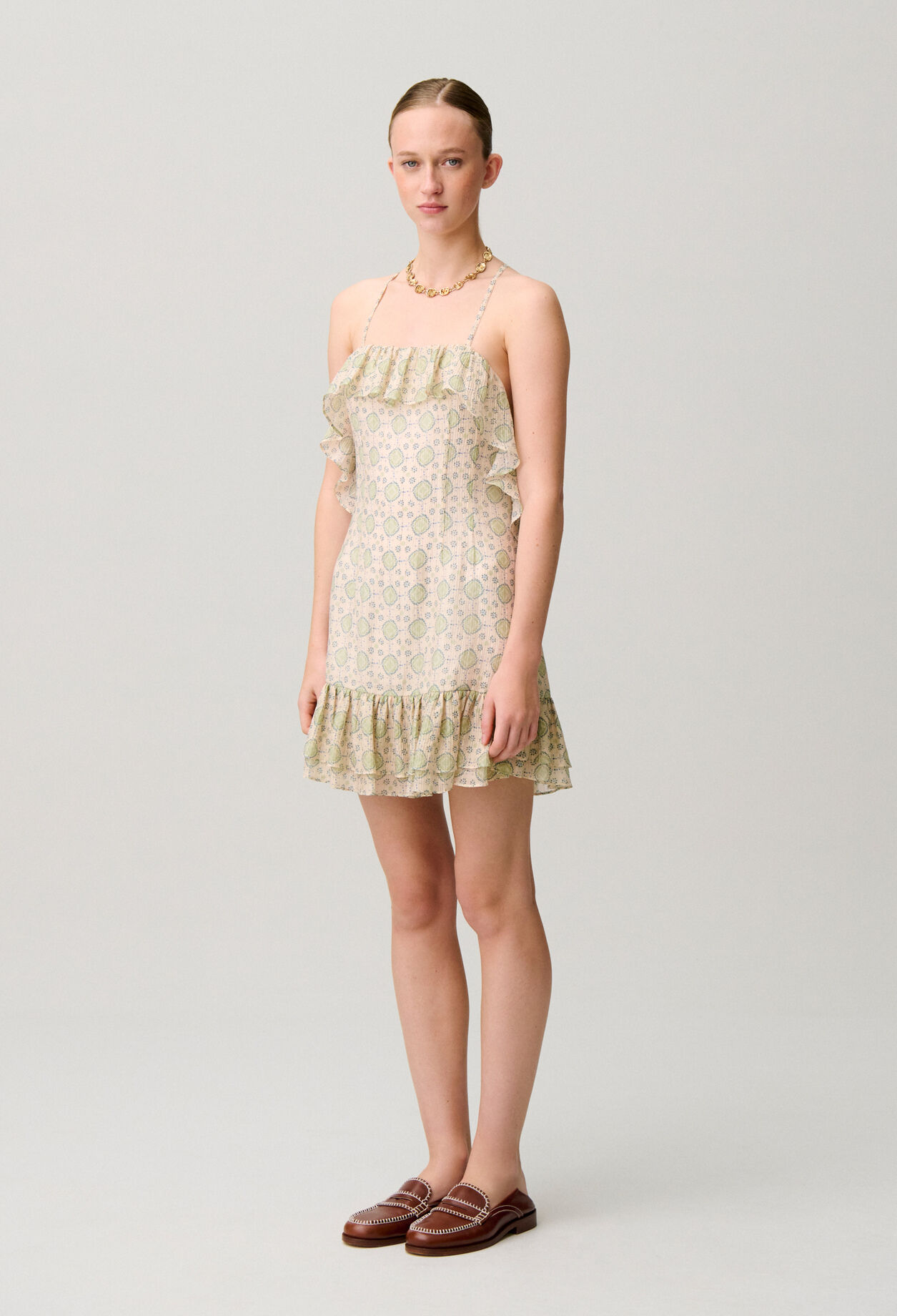 Robe courte imprimée