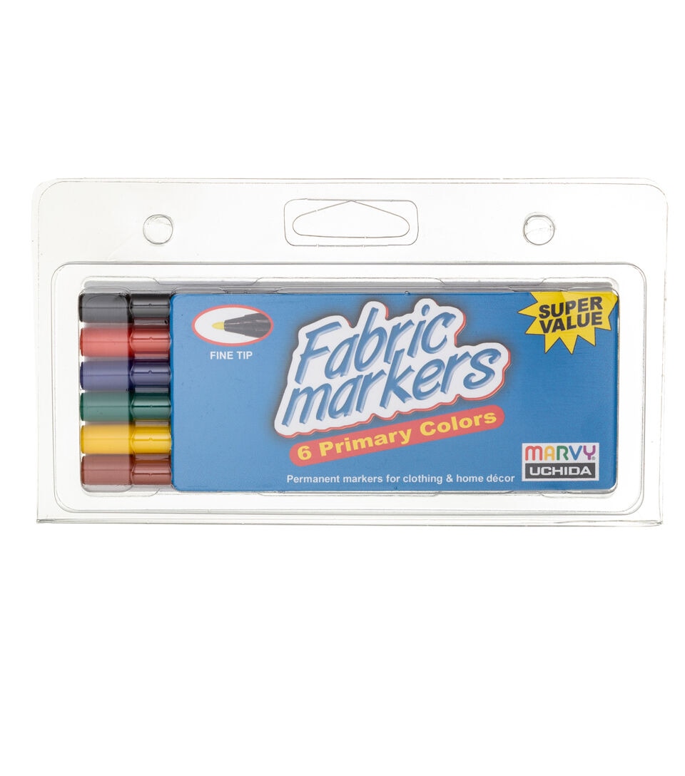 Marvy Uchida 6ct Fine Tip Fabric Marker