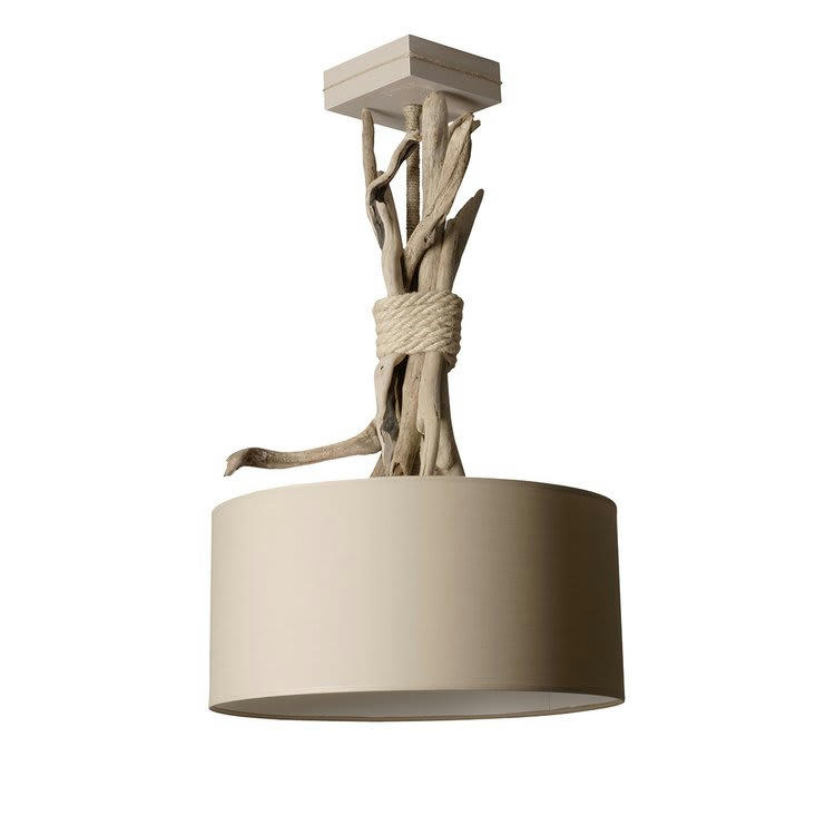 ESPRIT DE LAGON - Suspension en bois taupe