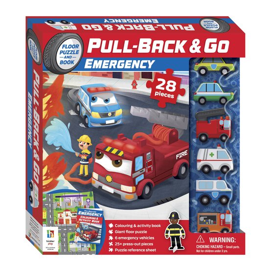 Pull-Back and Go Emergency Vehicles Activity Set