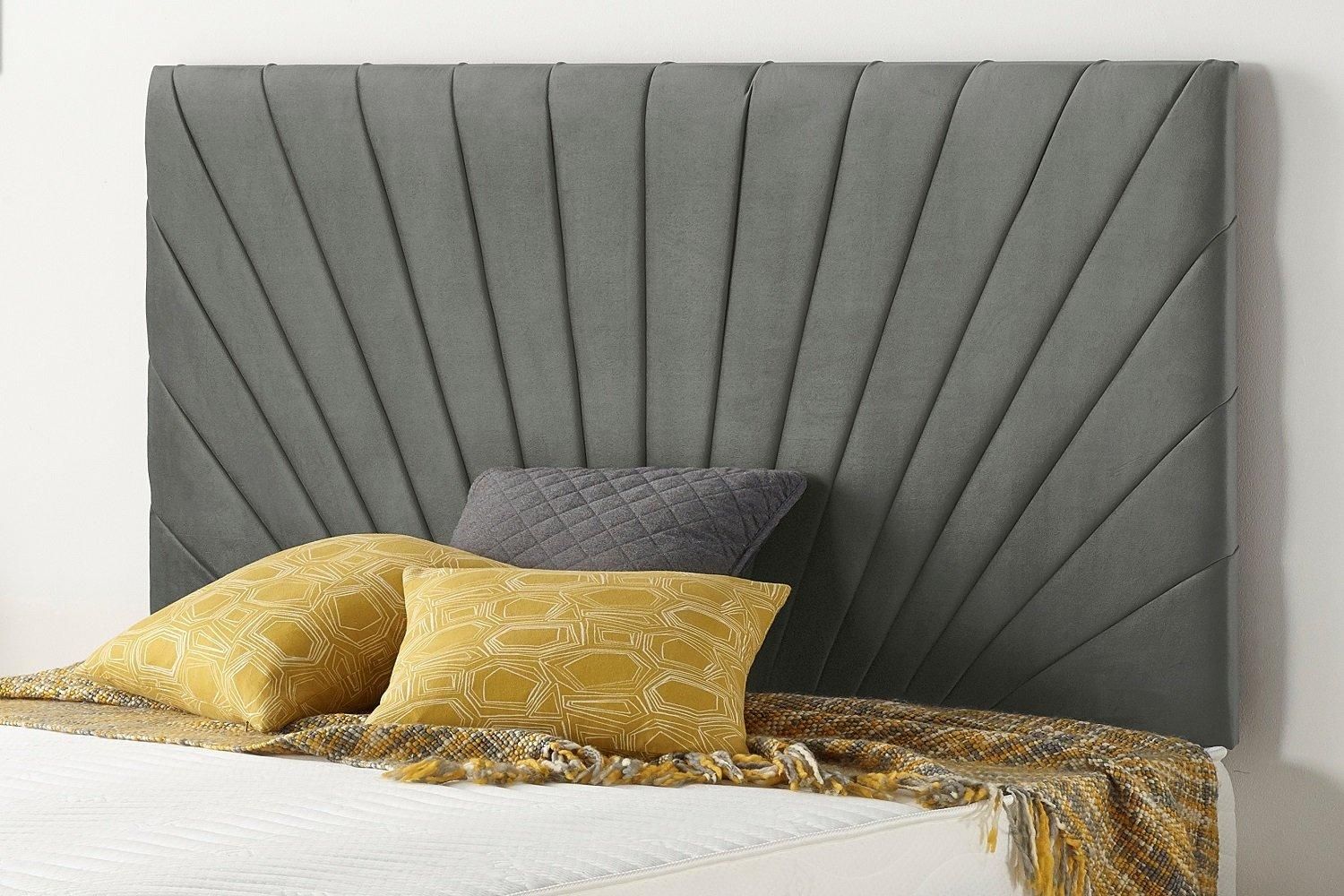 Somnior Platinum Divan Bed Base with Headboard Linen Fabric