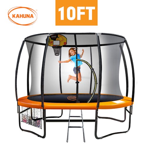 NNEDPE Kahuna Trampoline 10ft withBasket ball set