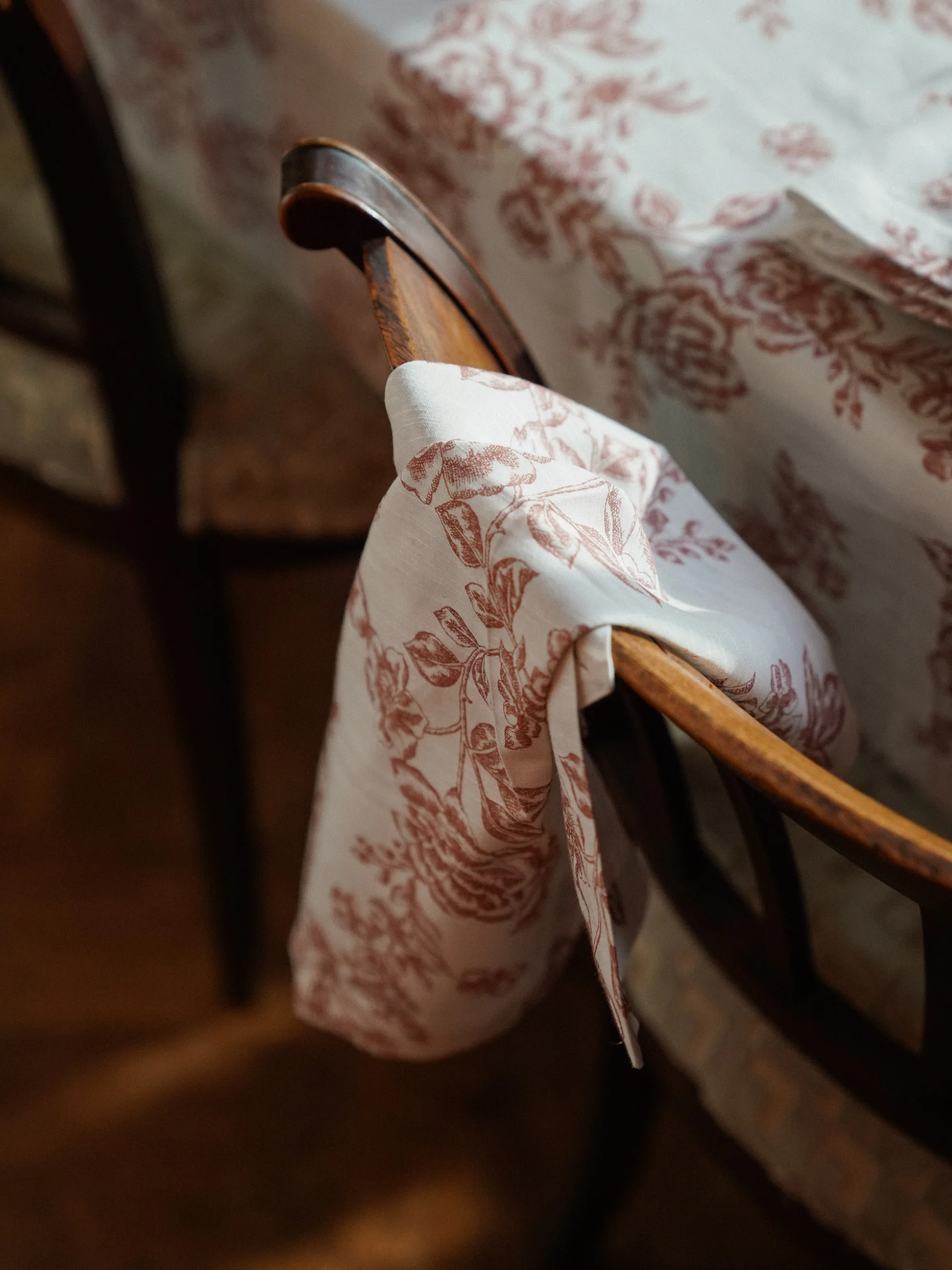 Baumwoll-Servietten Whimsical Rose, 2er-Set