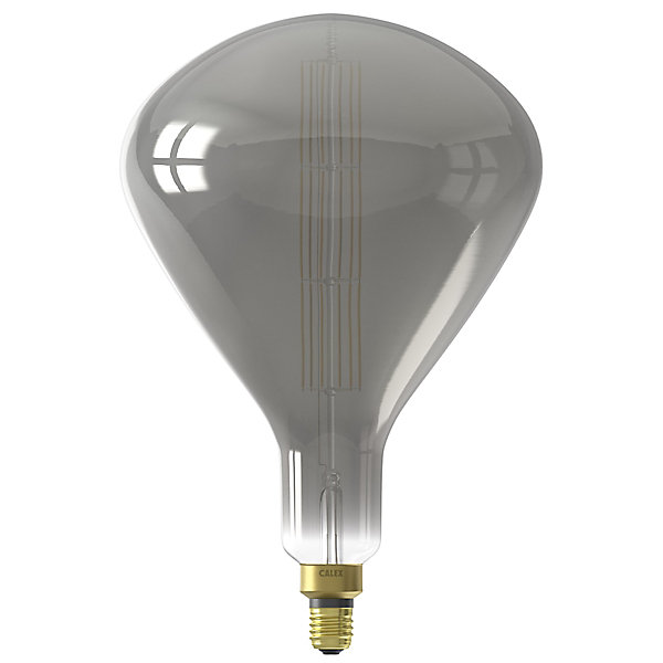 Ampoule LED XXL Sydney gris dimmable E27 Amphore ⌀ 25cm 250lm 7,5W blanc chaud Calex