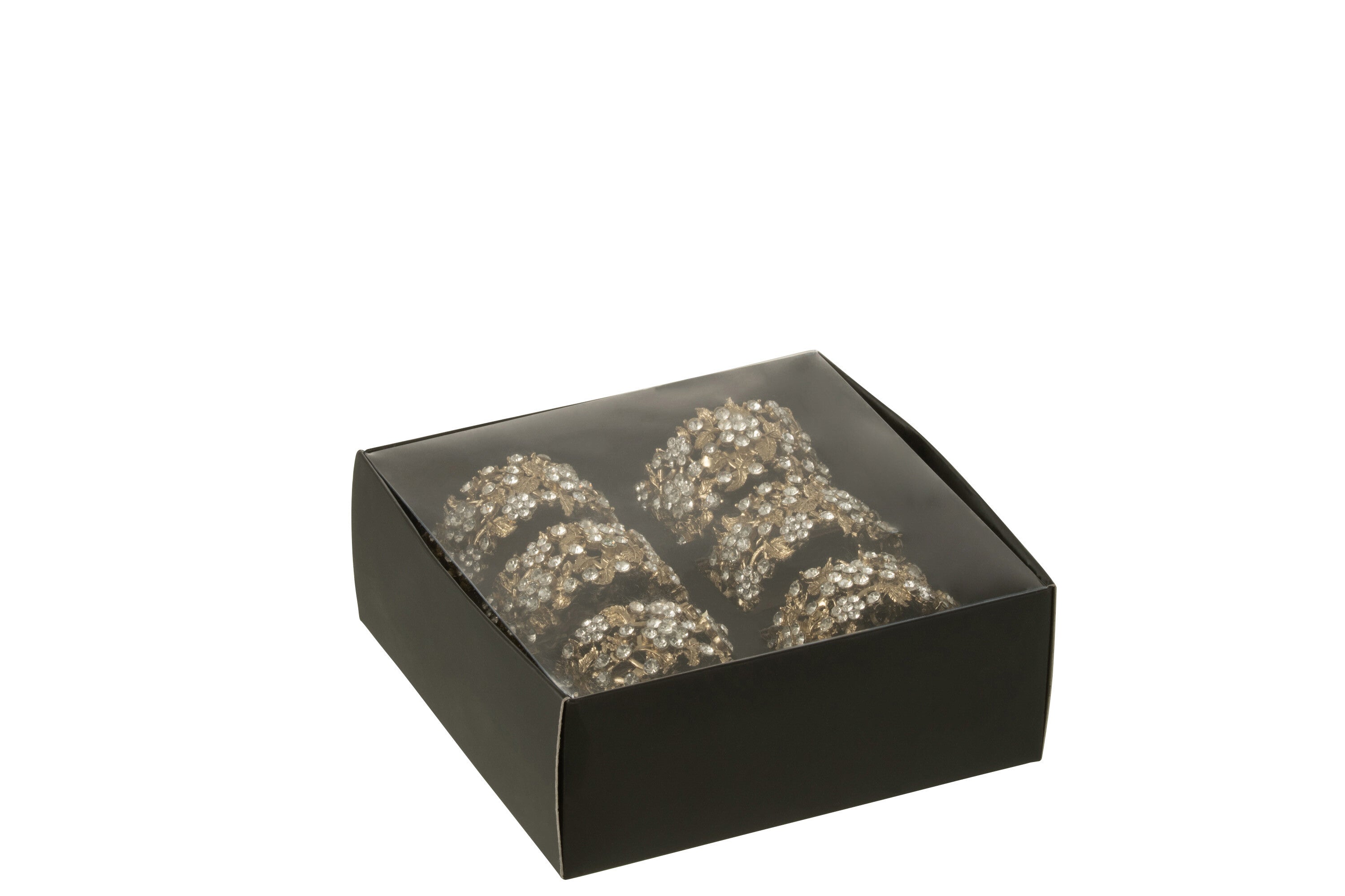 J-Line servetring Breed - metaal - goud - 6 stuks