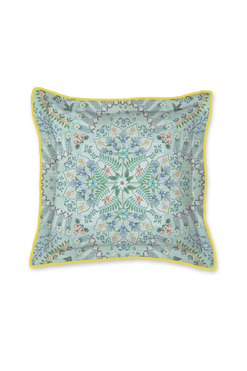 Pip Studio decoratiekussen Alfombra Square - 45x45 cm - licht blauw