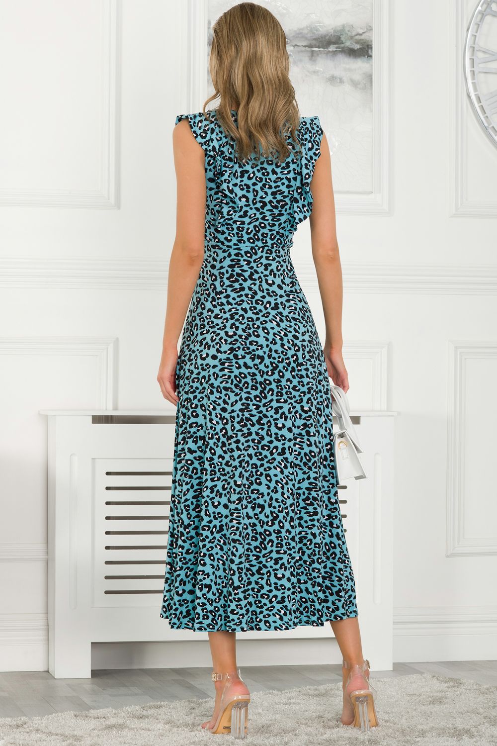 Jolie Moi PIA FRILL SHOULDER MAXI DRESS