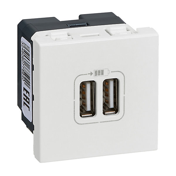 Mécanisme de prise double USB Legrand Mosaïc
