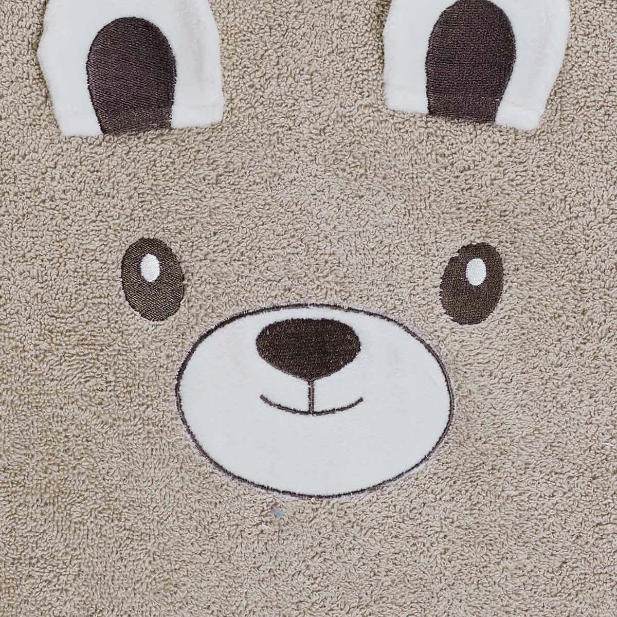 BOBBY L'OURS - Serviette de toilette enfant  sable 50x90 cm