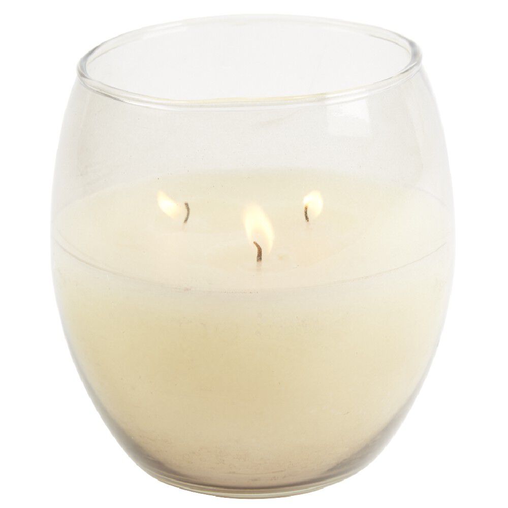Bougie dans verre senteur vanille 3 mèches 36H