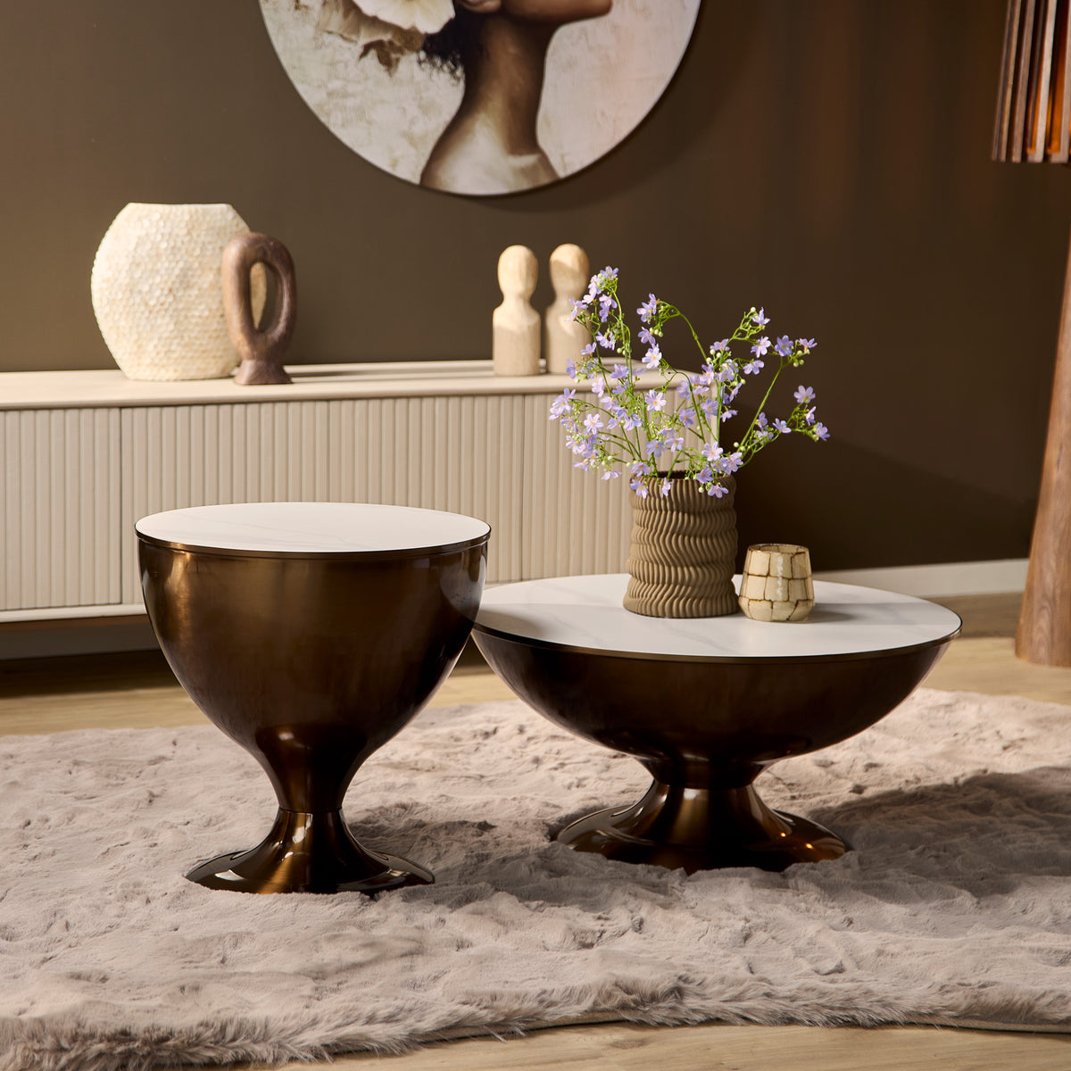 Starfurn salontafel Ava - brons - 75x75x38cm