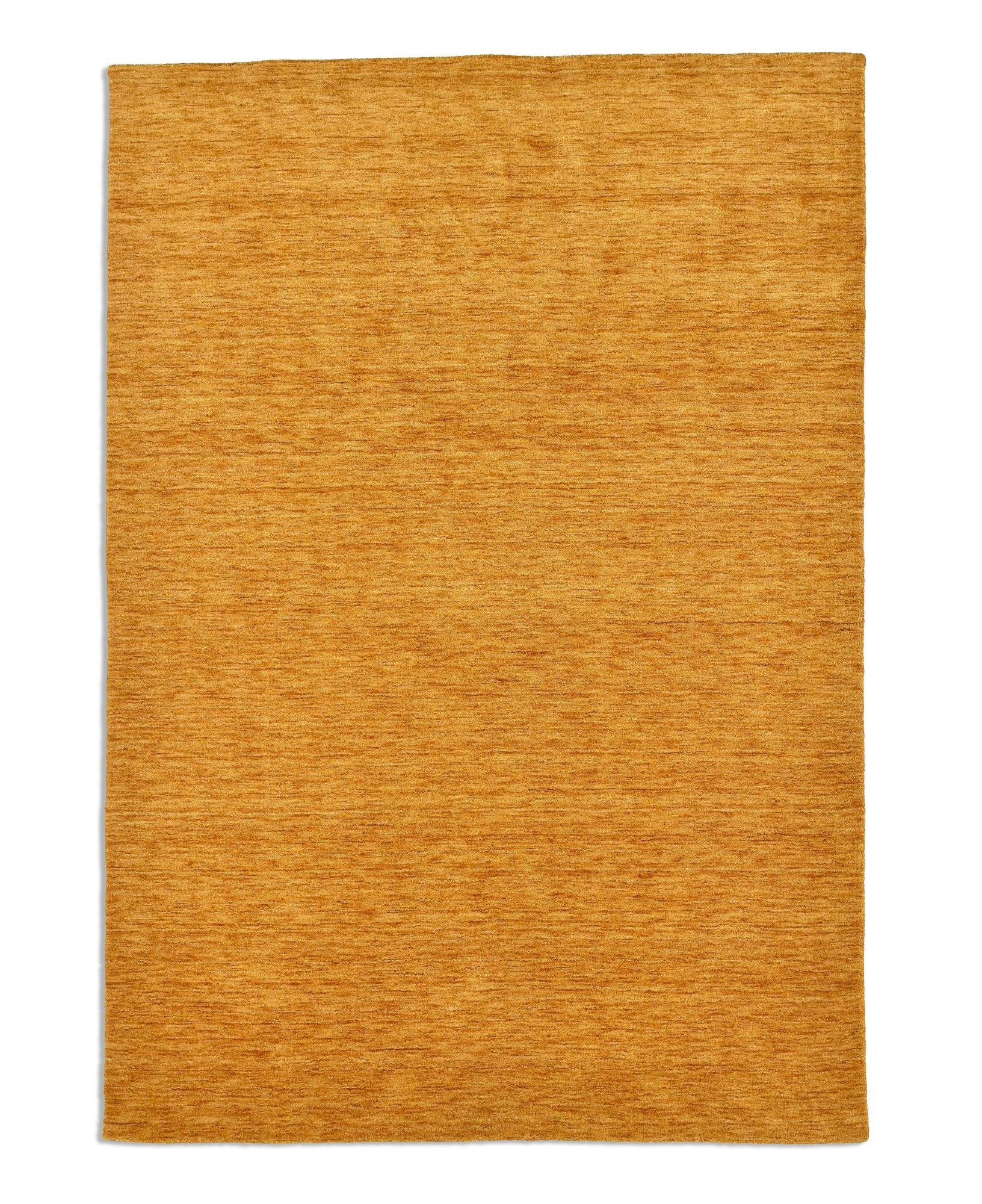 HOLI - Tapis salon - tissé main - 100% laine naturelle - or 170x240 cm