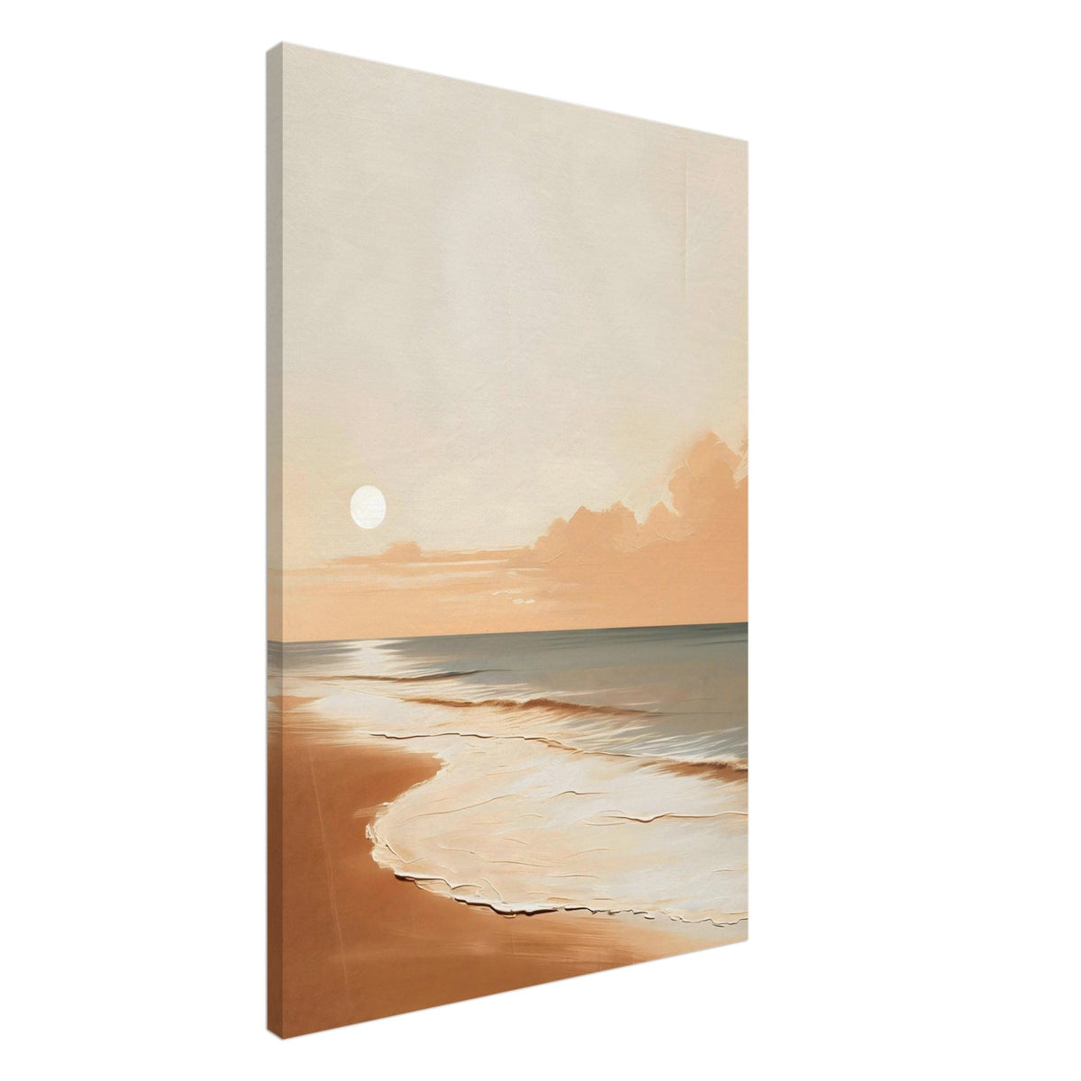 Artfulprints Canvas At the coast canvas - 60x90 cm - beige