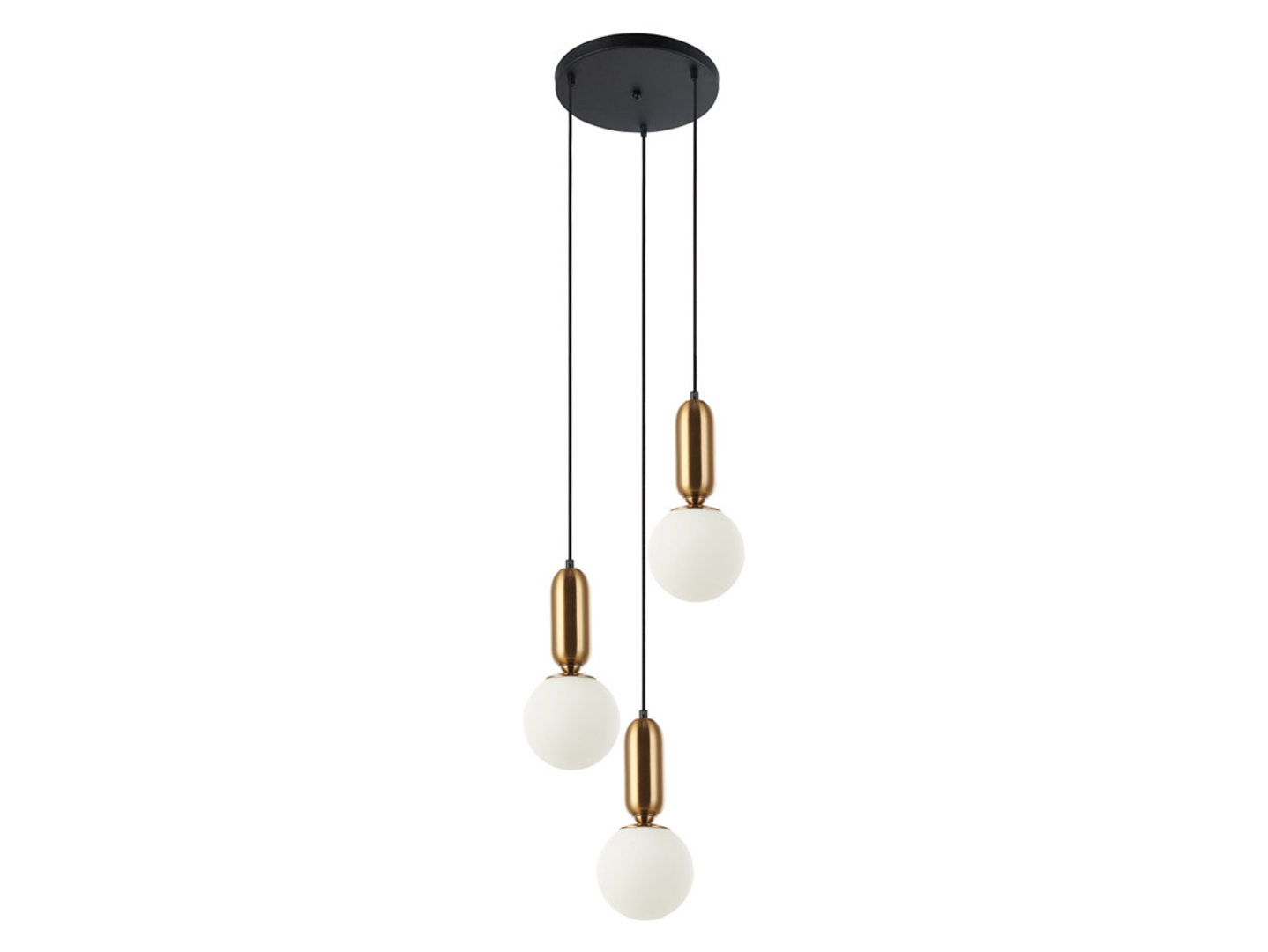 Lampa wisząca Aldeva 3-punktowa stalowa biała