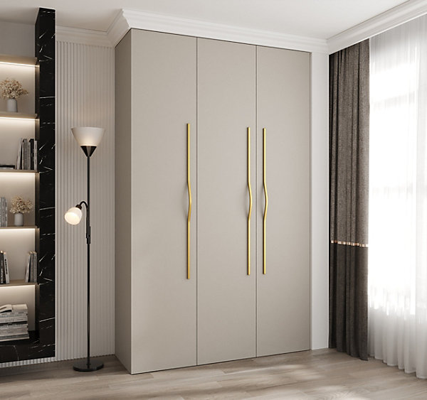 Armoire Como 2 a portes battantes H. 245 x L. 150 x P. 50, 3 portes