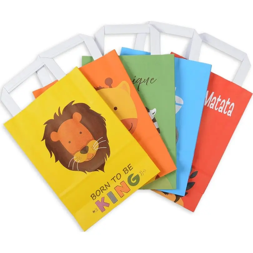 Geschenktüte 10er-Set Color Animal