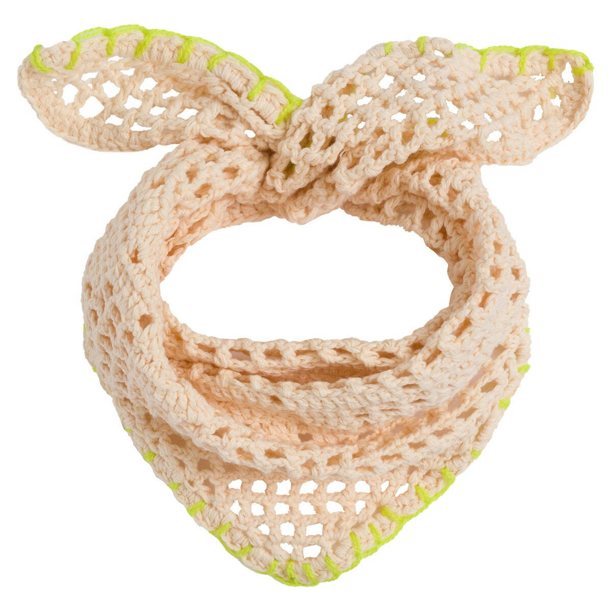 Foulard triangle crochet