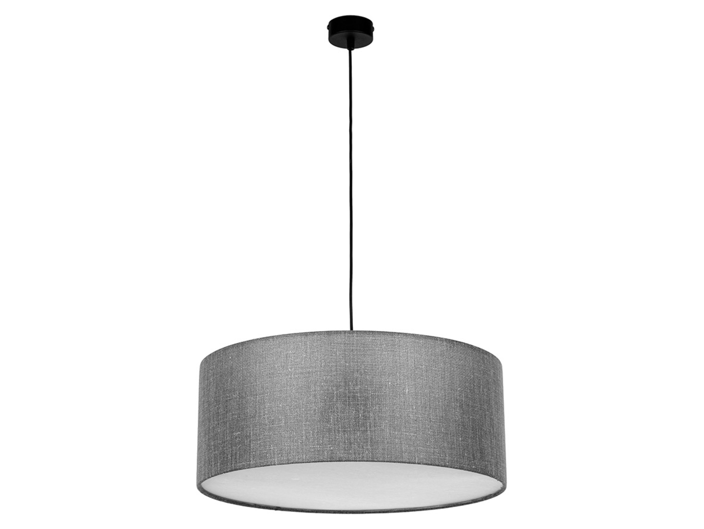 Lampa wisząca Earth tkaninowa szara