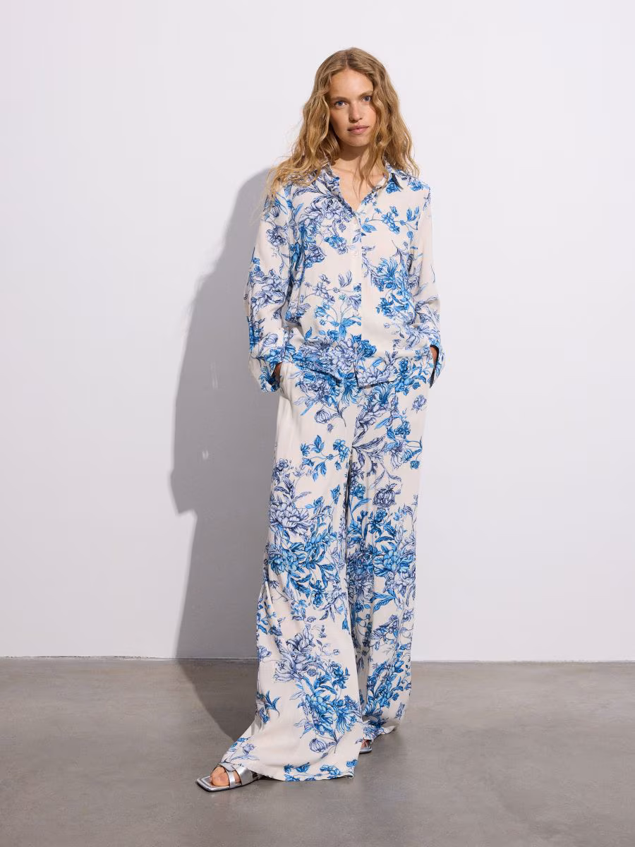 Patterned Viscose Shirt