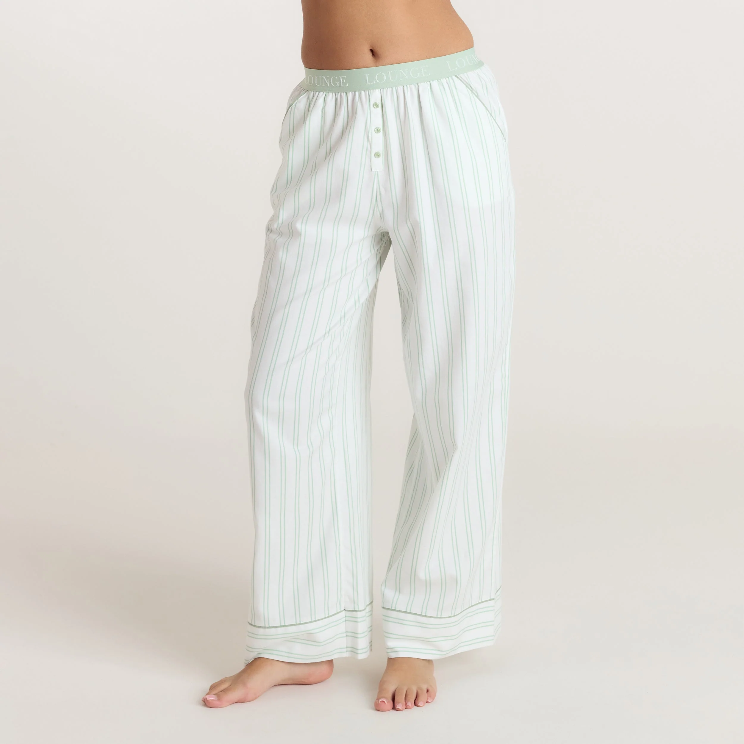 Mistletoe Pyjama Bottoms - Sage