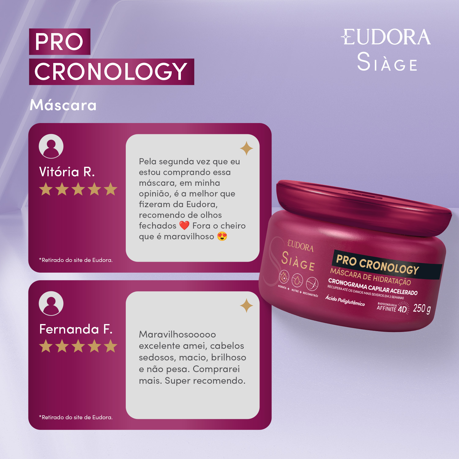 Máscara de Hidratação Siàge Pro Cronology 250g