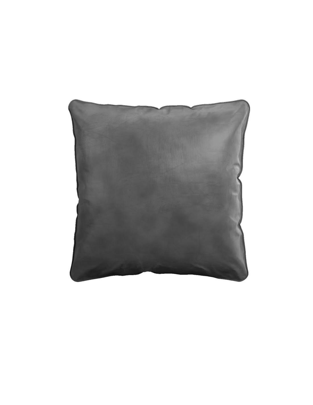 COUSSIN DÉCO - Coussin garni en velours onyx