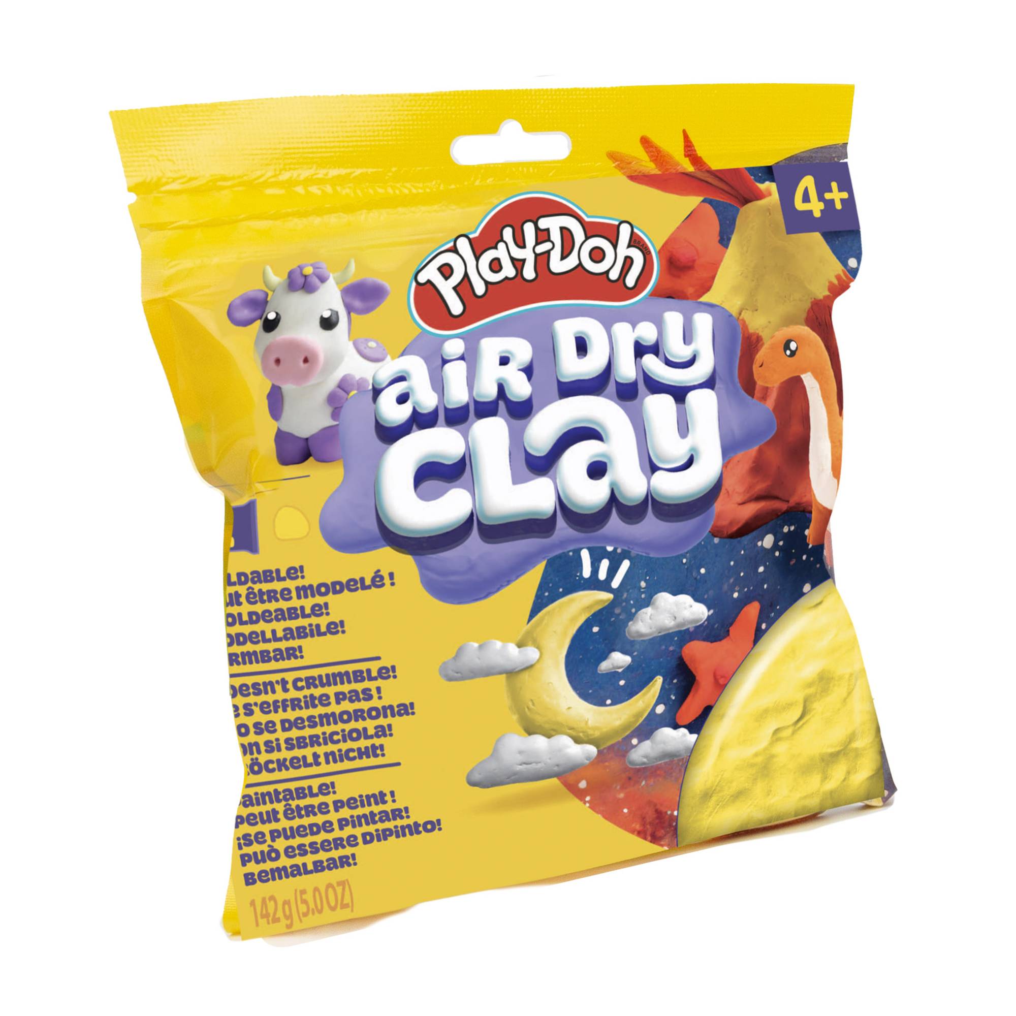 Play-Doh Yellow Air Dry Clay 142g