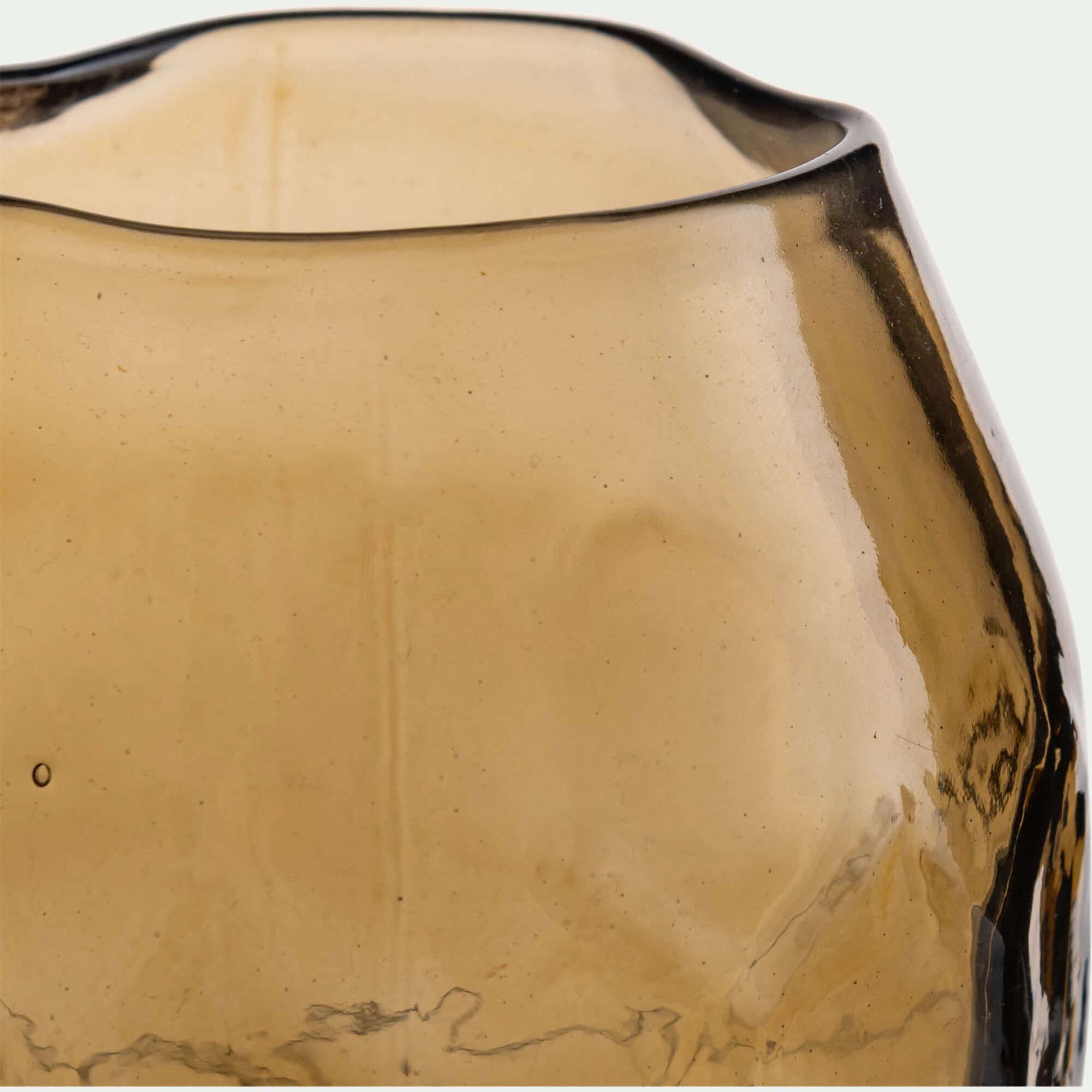 VINIEL - Vase classique en verre - marron