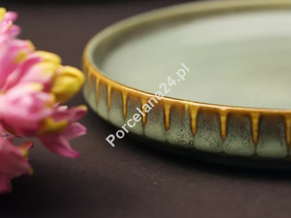 Filiżanka ze spodkiem 0,45 L/ 14 cm Altom Design - Reactive Sage 07.RSA.FS45