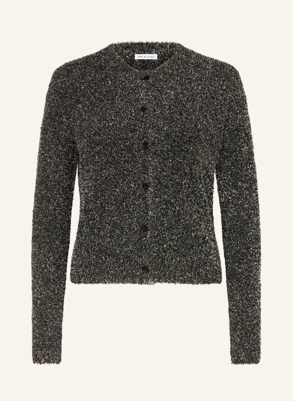 MRS & HUGS Strickjacke mit Glitzergarn