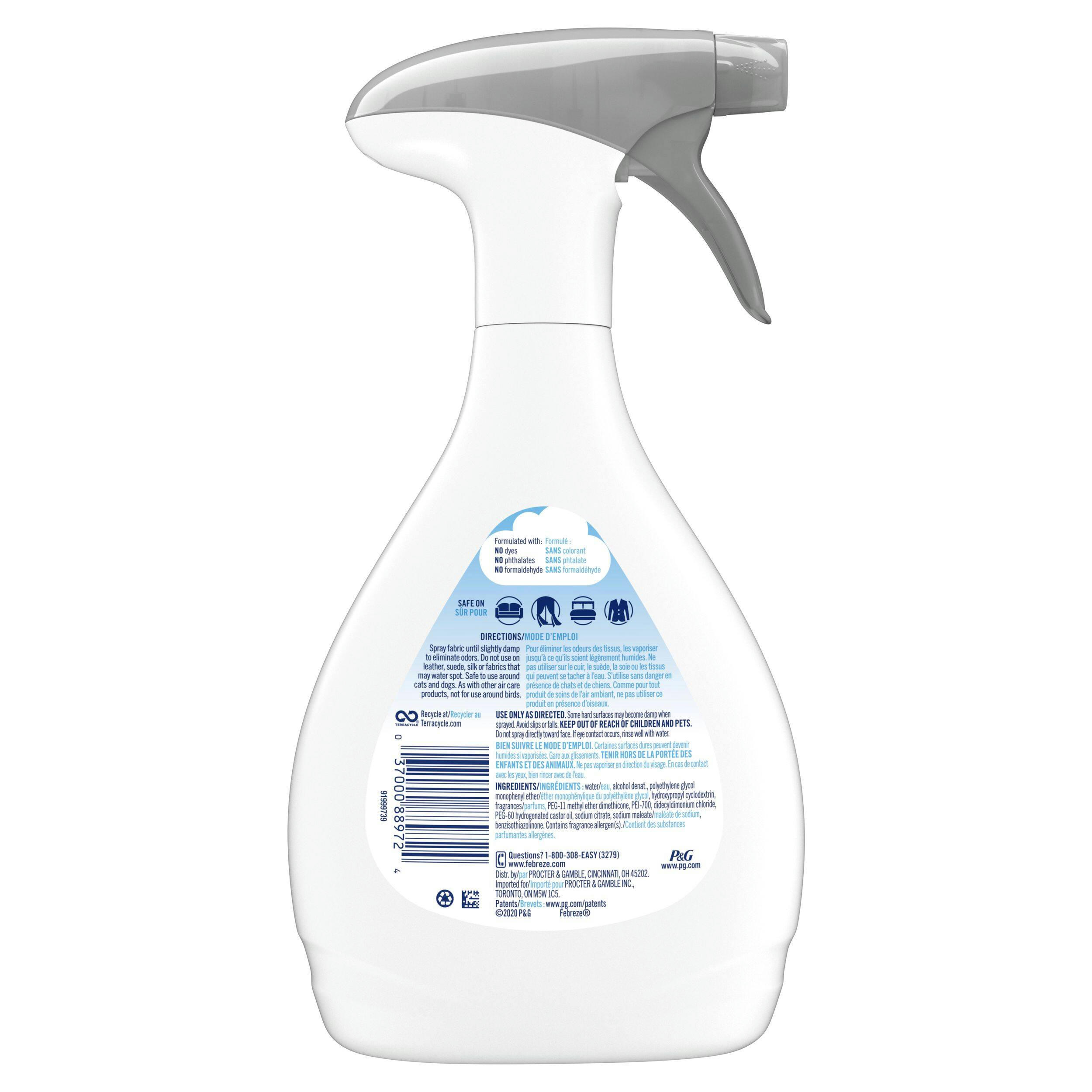 Febreze Heavy Duty Odor-Fighting Fabric Refresher, Crisp Clean, 800 mL