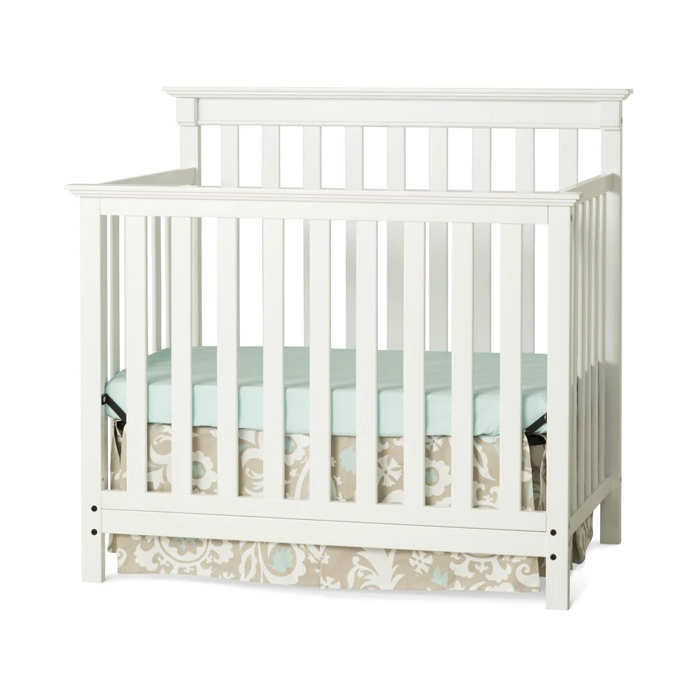 Child Craft Bradford Mini 4-in-1 Convertible Crib and Mattress