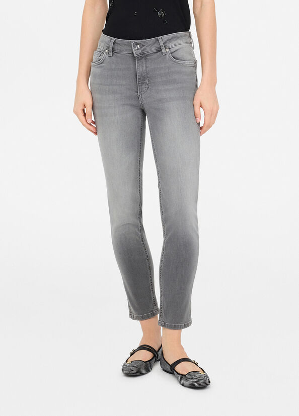 Jeans skinny a vita alta