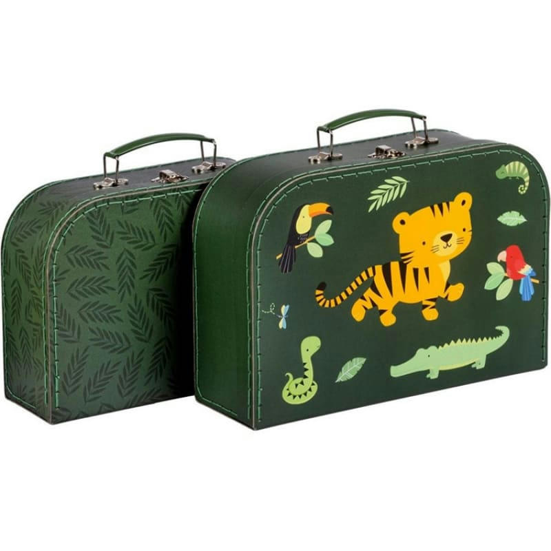 - Lot de 2 valisettes de rangement Tigre