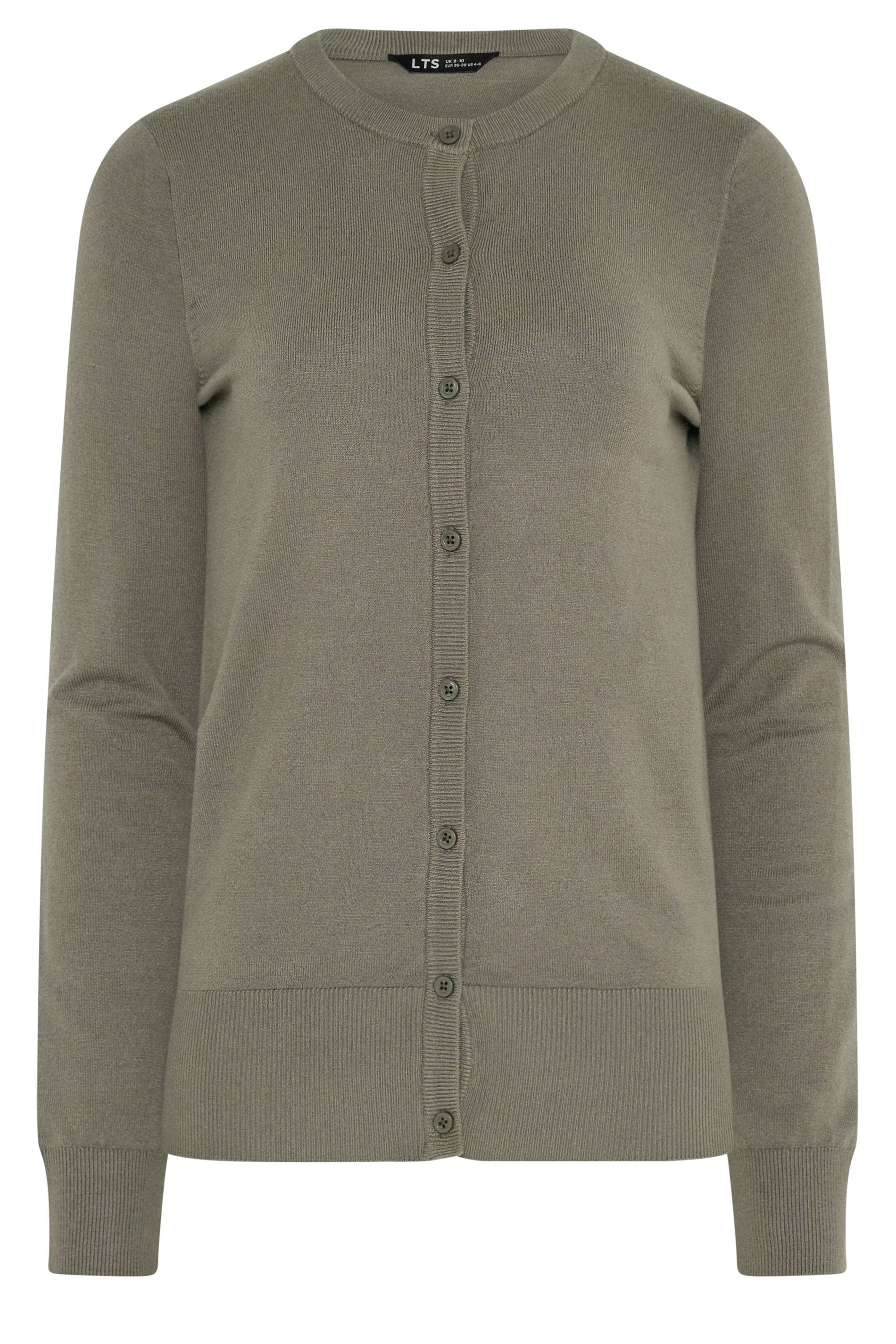 Long Tall Sally Tall Crew Neck Button Cardigan
