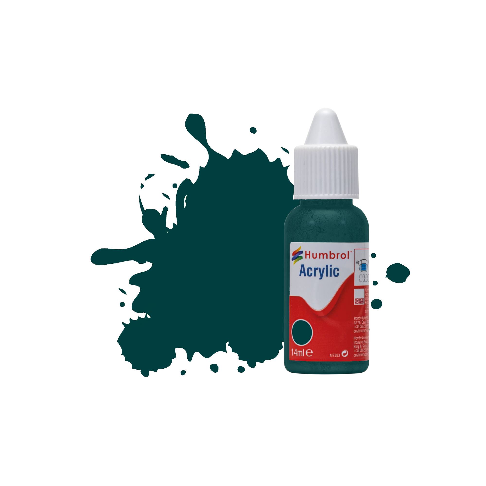 Humbrol 239 Racing Green Gloss Paint Acrylic Dropper 14ml