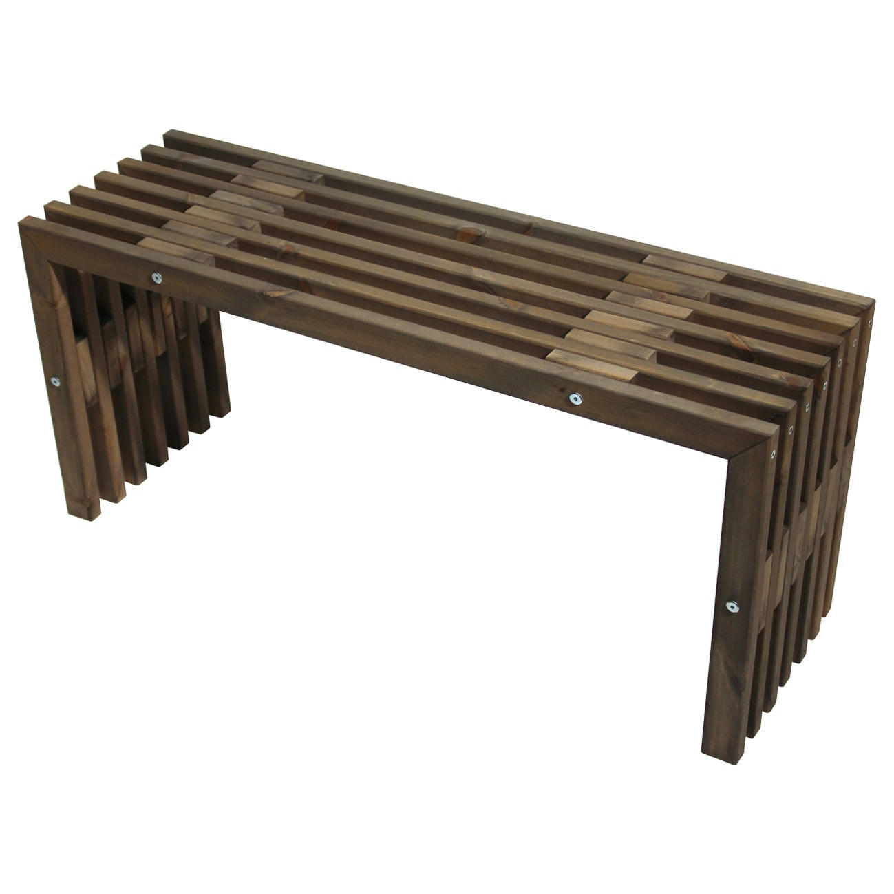 D-BENCH - Banc déco 100 cm pin - gris, huilé