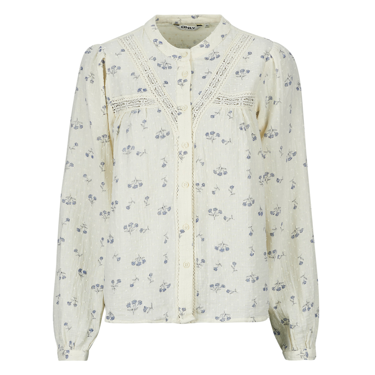 Only - ONLLARI L/S FLOWER - White