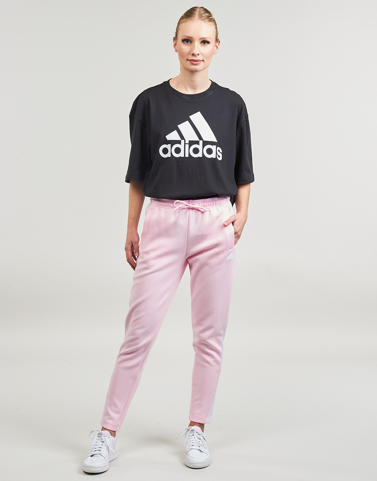 adidas - W FI 3S SLIM PT - Pink / White
