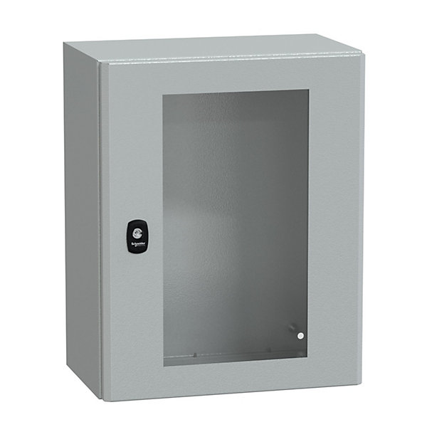 Nsys3d5425t Coffret Métallique étanche Ip66 - 500x400x250 - Porte Vitrée - Spacial S3d - Schneider Electric