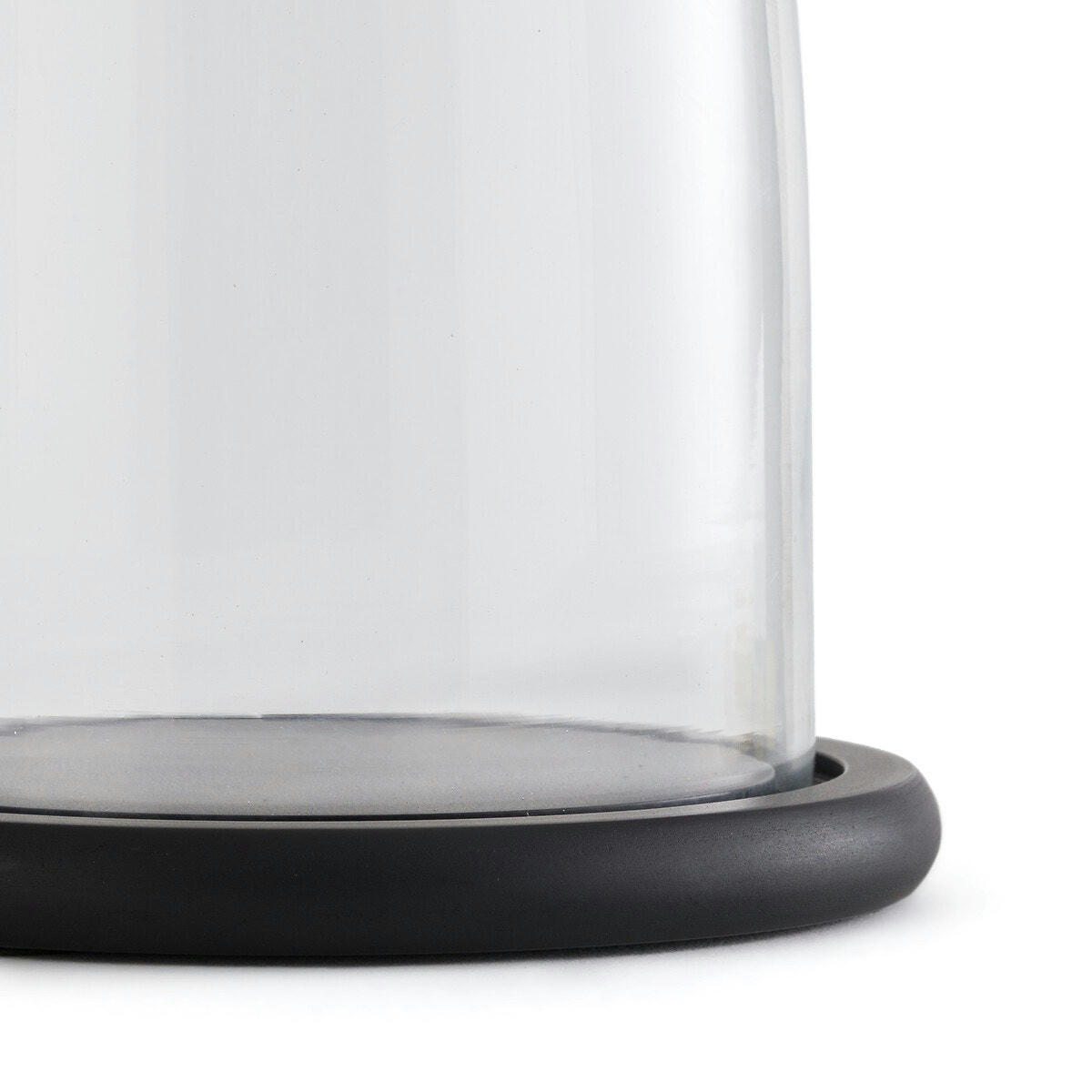 Cloche en verre avec socle noir H22 cm, Campa