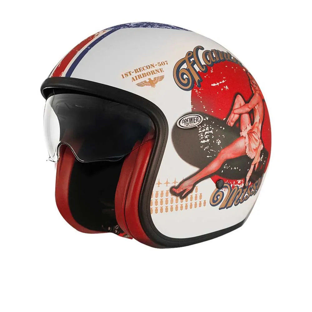 Premier Helmets 23 Vintage Pin Up8 BM 22.06 open face helmet