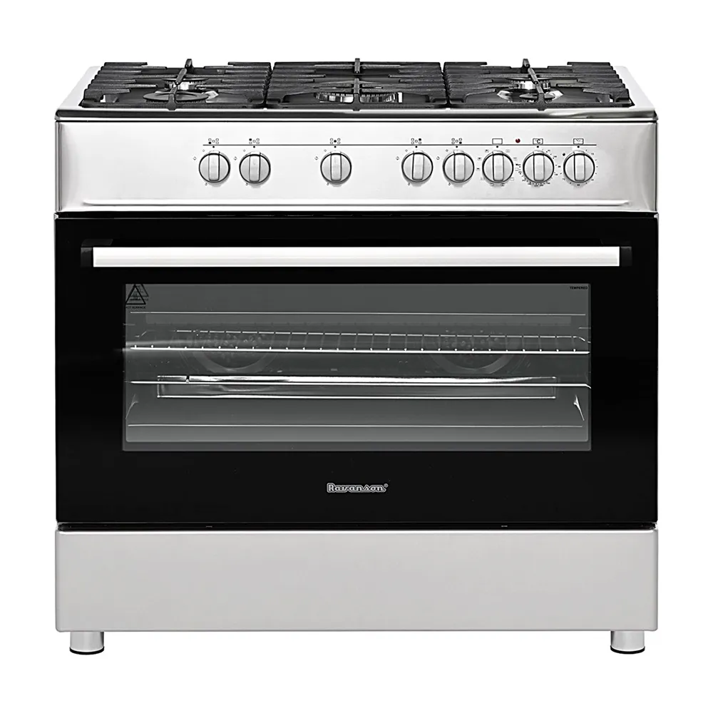 Ravanson KWGE-K90A Cheff (Inox) Butane Gas Kitchen With Oven 5 burners