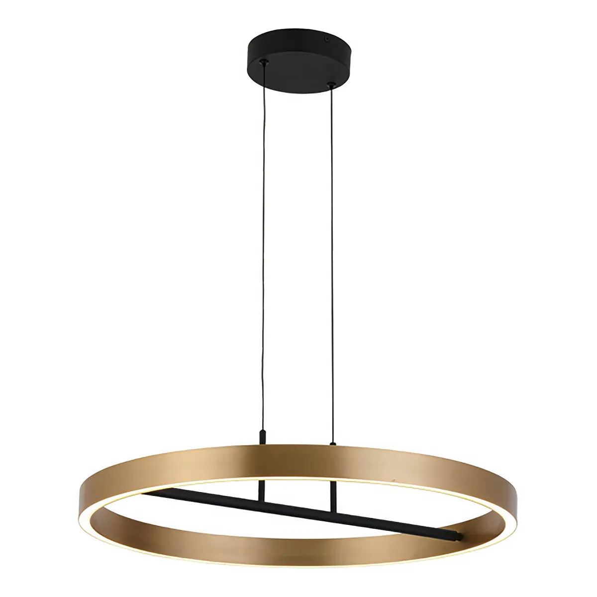 Freelight hanglamp Livello - 2 lichts - 60 x 150  cm - zwart goud