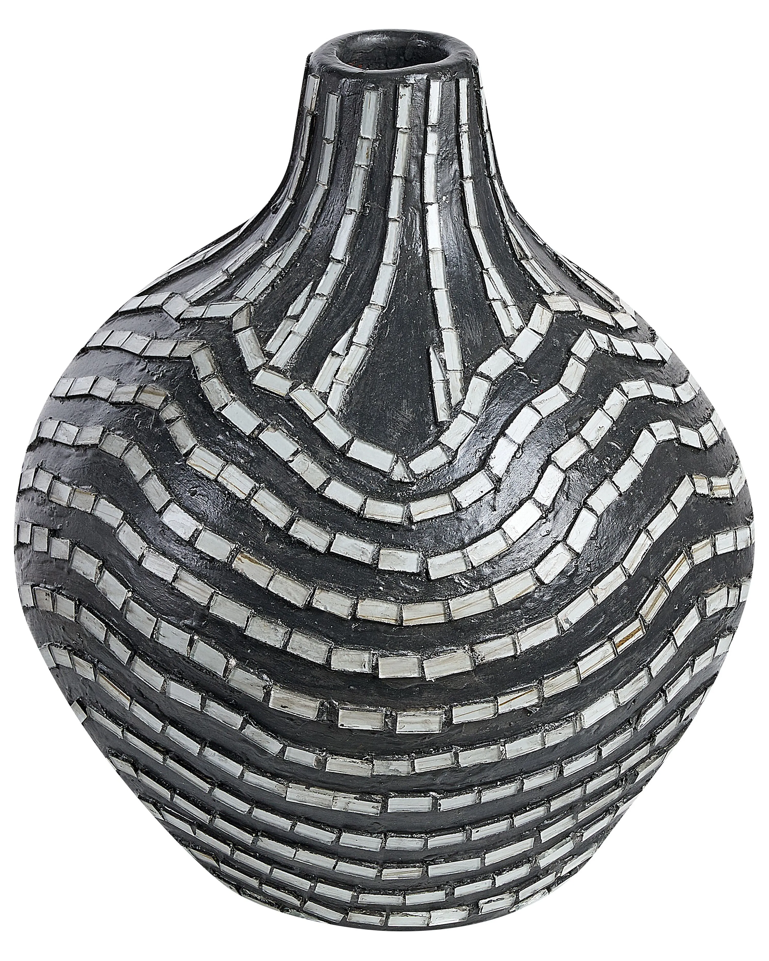 Decorative Vase KUALU Ceramic 35 cm Black