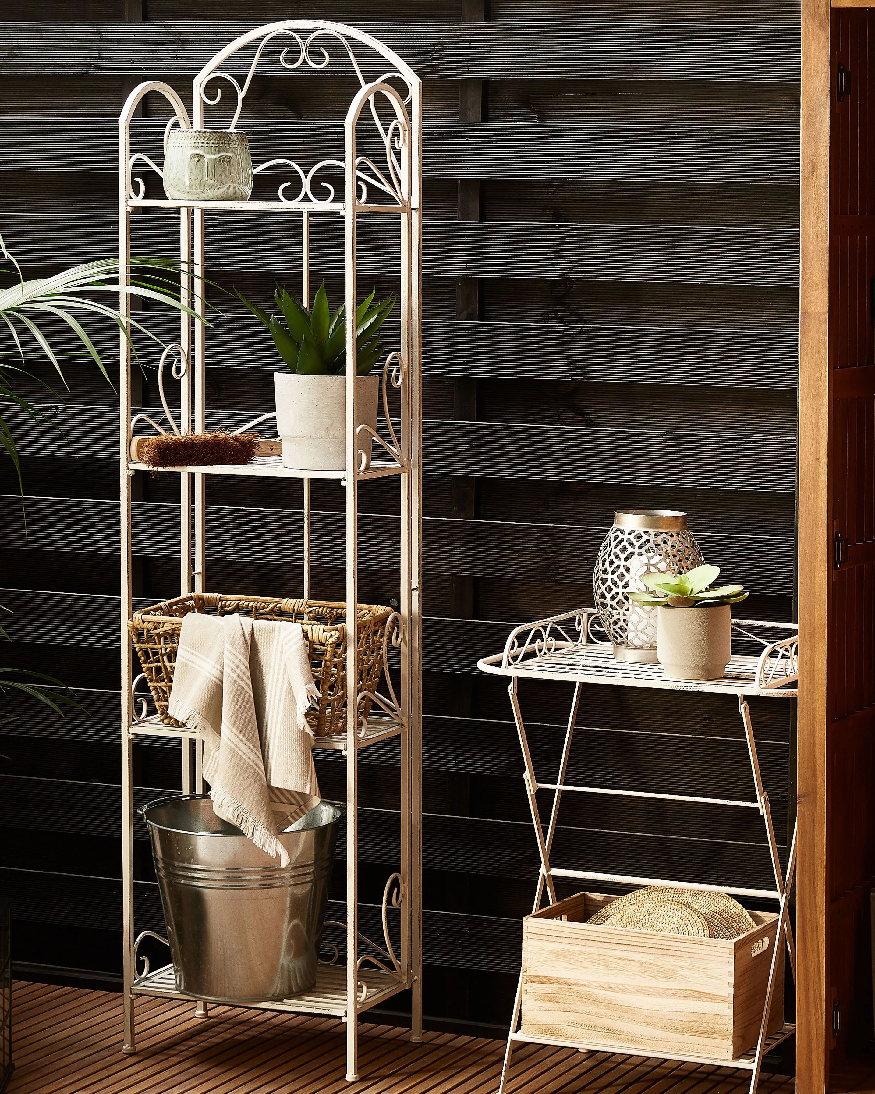 Shelving Unit VALDIVIA Metal 166 cm 40 cm White
