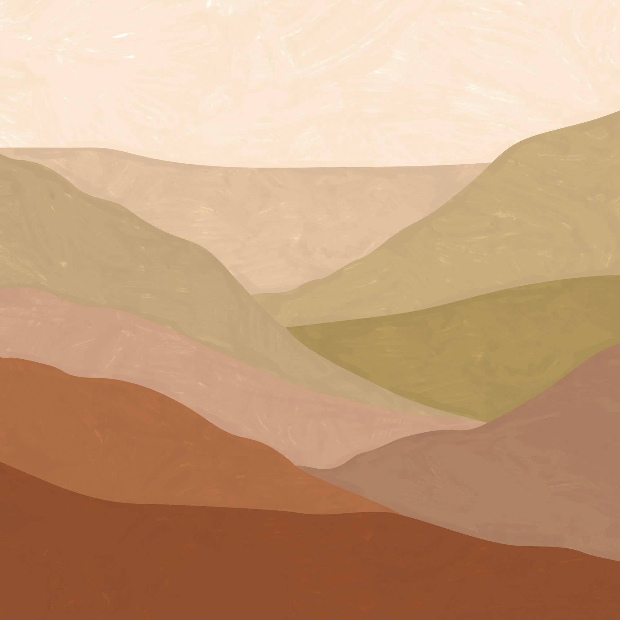 - fresque panoramique paysage de dunes marron 280x300cm