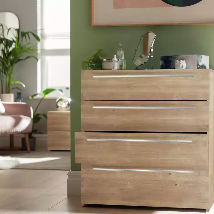 Habitat Atlas 4 Drawer Chest - Oak
