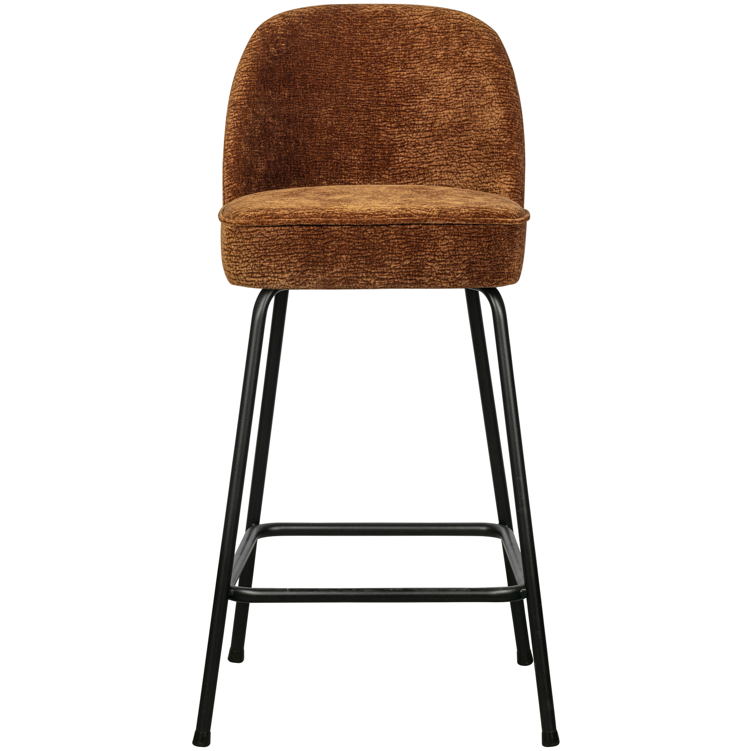 WOOOD Barstoel 65 cm 3D Vogue - Chenille - Midden Bruin -89x50x55